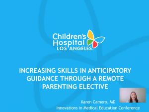 2a. Increasing Skills in Anticipatory Guidance Through a Remote Parenting Elective