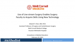 2d. Use of Live-Stream Surgery Enables Surgery Faculty to Acquire Skills Using New Technology