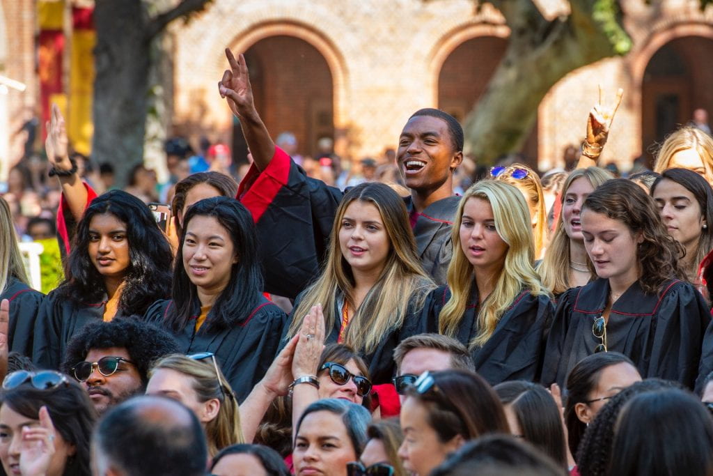 USC students at convocation