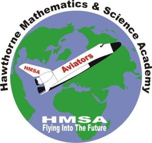 HMSA logo of a rocket in front of the earth