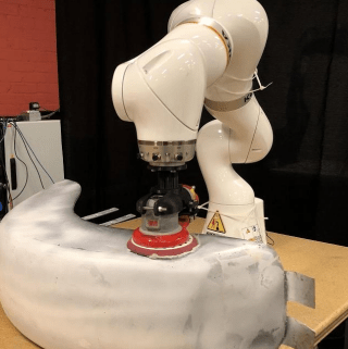 Robot arm sanding part