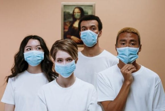 Group Of People Wearing Face Mask